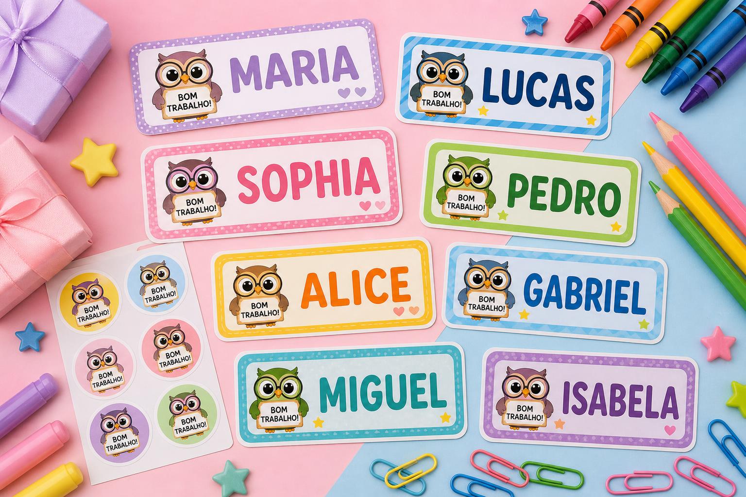 Etiquetas e adesivos